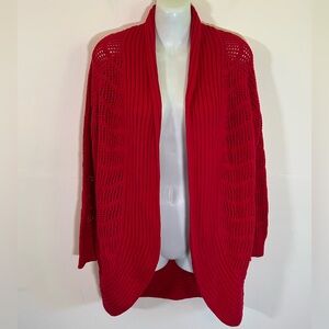 Women’s Candies Red Sweater/Cardigan Size Medium